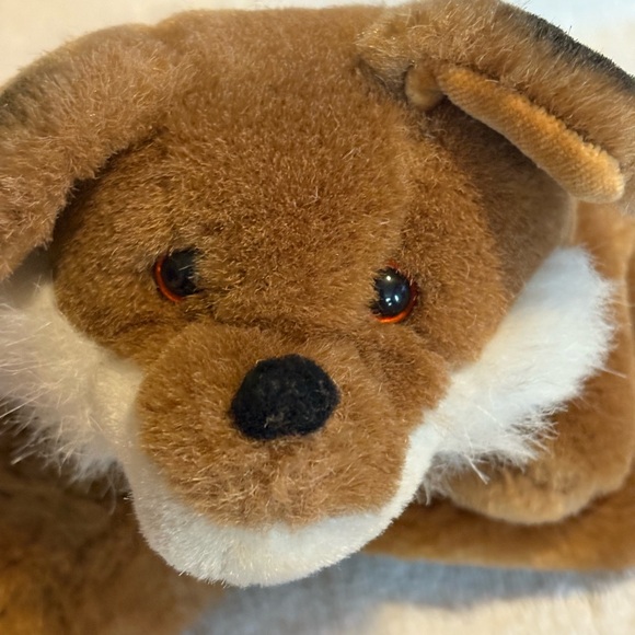 VTG Furrytails Du Zoo cute plush hand puppet brown black including long tail 15” - Picture 2 of 16